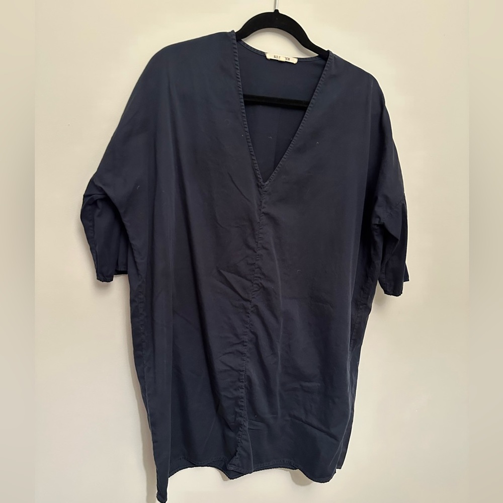 Ali Golden Navy Dress